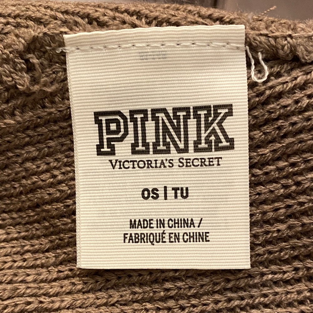 PINK Victoria's Secret Brown Beanie - Picture 5 of 5